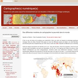 Des différentes manières de cartographier la pauvreté dans le monde