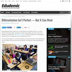 Differentiation Isn’t Perfect — But It Can Work