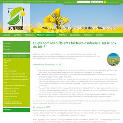 Quels sont les différents facteurs d'influence sur le prix du blé ?