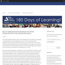 Day 75: Digestive Enzyme Facebook and Twitter Assignment (Van Chau, Delview Secondary)