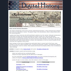 Digital History (Revolutionary War Music Lesson Ideas)