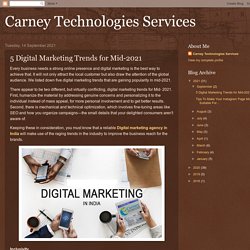5 Digital Marketing Trends for Mid-2021