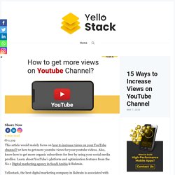 Digital marketing agency in Bahrain, Yellostack online marketing company