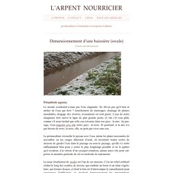 Dimensionnement d’une baissière (swale)