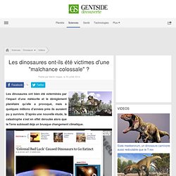 Les dinosaures ont-ils été victimes d'une "malchance colossale" ?