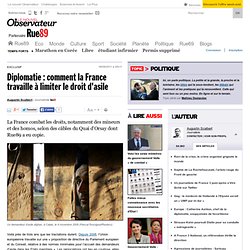 Diplomatie : comment la France travaille à limiter le droit d'asile