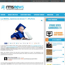 Les MOOCs, diplômes de demain ? - #TruParis