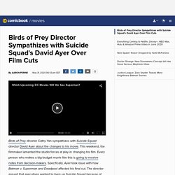 Birds of Prey Director Sympathizes with Suicide Squad's David Ayer Over Film ...