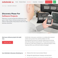 Discovery workshop service company in Singapore - InfoStride