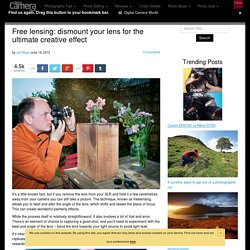 Free lensing: dismount your lens for the ultimate creative effect