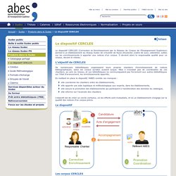Le dispositif CERCLES – Produire dans le Sudoc