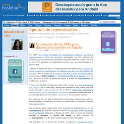El mercado de las APPs para dispositivos móviles en España - Apuntes de comunicación