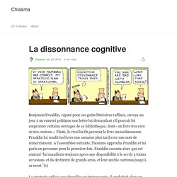 La dissonnance cognitive – Chiasma