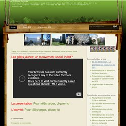 Activité 1- La distinction action collective, mouvement social ou conflit social