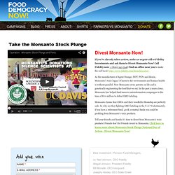 Divest Monsanto Now