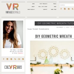 DIY Geometric Wreath Tutorial