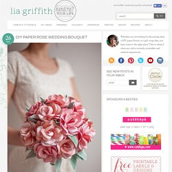 DIY Paper Rose Wedding Bouquet