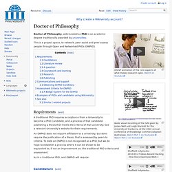 Doctor of Philosophy