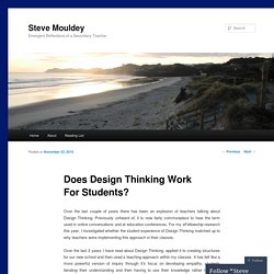 Does Design Thinking Work For Students?