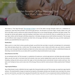 Hidden Benefits Of Thai Massage That Not Many Know About