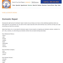 Domestic Repair - Water Star Motors, Inc.