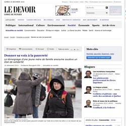 Donner sa voix à la pauvreté