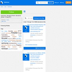 dtondonia's Bookmarks (User dtondonia)