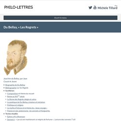 Du Bellay, « Les Regrets »