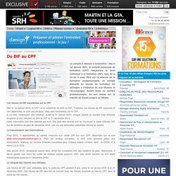Du DIF au CPF