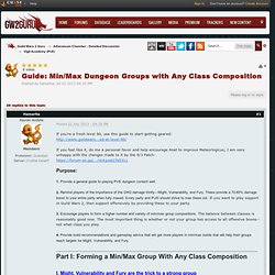 Guide: Min/Max Dungeon Groups with Any Class Composition - Vigil Academy (PvE)
