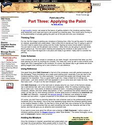 3 - Applying the Paint