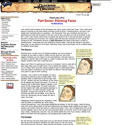 7 - Painting Faces