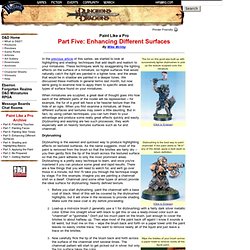 5 - Enhancing Different Surfaces