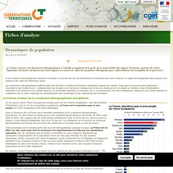 Dynamiques de population