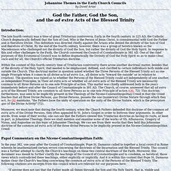 Early Church Councils: The Trinity