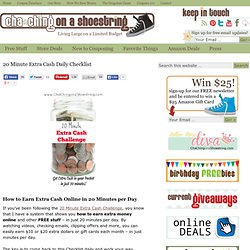 How to Earn Extra Cash Online in just in just 20 Minutes per Day
