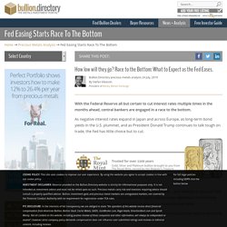 Fed Easing Starts Race To The Bottom - Bullion.Directory