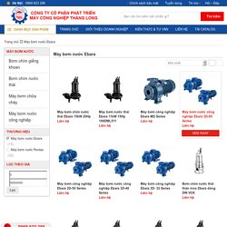 Báo giá Máy bơm nước Ebara chính hãng từ Italy - Thăng Long Group