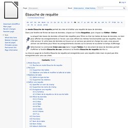 Ébauche de requête