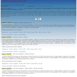 Ebooks libres et gratuits