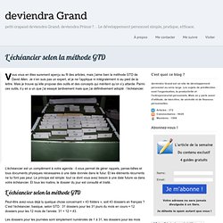 L’échéancier selon la méthode GTD