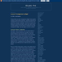 Le jeu et l’enseignement collégial