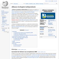 Alliance écologiste indépendante