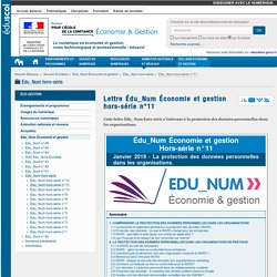 Lettre Édu_Num Économie et gestion hors-série n°11 — ÉcoGest