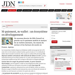 M-paiement, m-wallet : un écosystème en développement