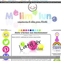 Atelier d'écriture mon fonctionnement