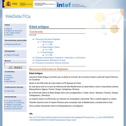 Edad antigua - WikiDidácTICa