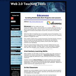 Edcanvas, a Web 2.0 tool supporting important 21st century learning skills