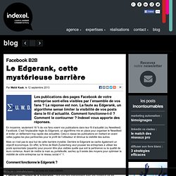 Le Edgerank, cette mystérieuse barrière