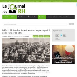 EdTech: Moins d’un Américain sur cinq en capacité de se former en ligne
